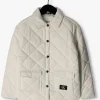 à prix promos Calvin Klein Jack Quilted Wide Overshirt Blanc 10