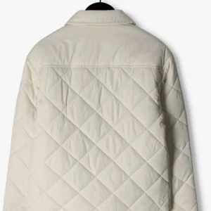 à prix promos Calvin Klein Jack Quilted Wide Overshirt Blanc 9