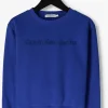 Calvin Klein Pull Ck Embroidery Logo Sweatshirt En Bleu france 13