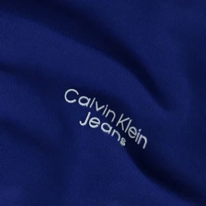 magasin Calvin Klein Pull Ckj Stack Logo Hoodie En Bleu 7