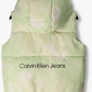 commentaire favorable Calvin Klein Veste Sans Manches Sun Bleached Aop Vest En Vert 9