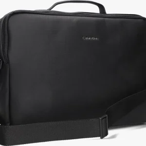 Calvin Klein Ck Must Pique 2g Conv Laptop Bag Sac Pour Ordinateur Portable En Noir à prix réduits 9