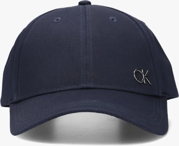 site soldes Calvin Klein Ck Bombed Metal Bb Cap Casquette En Bleu 1