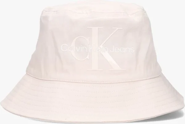 excellente qualité Calvin Klein Monogram Bucket Hat Chapeau En Rose 1