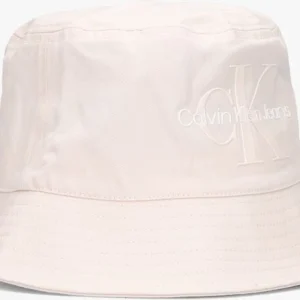 excellente qualité Calvin Klein Monogram Bucket Hat Chapeau En Rose 9