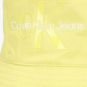 Calvin Klein Monogram Bucket Hat Chapeau En Jaune jusqu'à 15