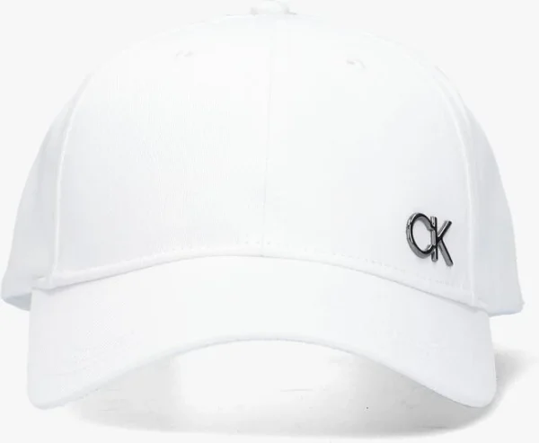 pas cher Calvin Klein Ck Bombed Metal Bb Cap Casquette En Blanc 1