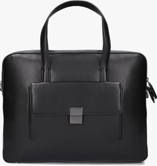 Calvin Klein Iconic Hardware Laptop Bag Sac Pour Ordinateur Portable En Noir magasin en ligne france 1