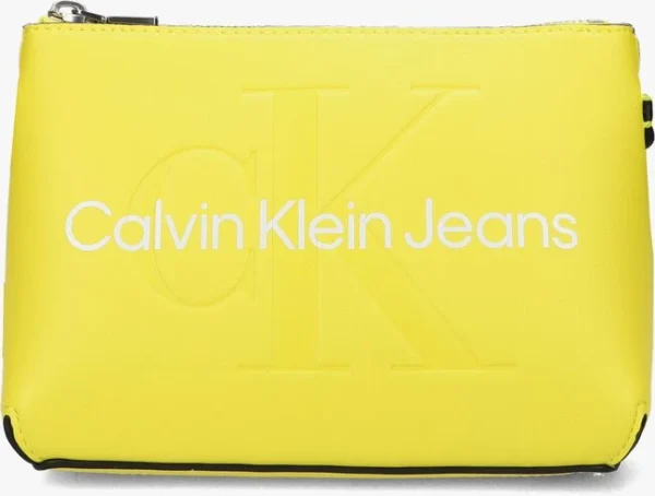 Calvin Klein Sculpted Camera Pouch21 Mono Sac Bandoulière En Jaune prix le plus bas 1