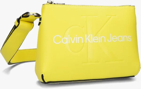 Calvin Klein Sculpted Camera Pouch21 Mono Sac Bandoulière En Jaune prix le plus bas 3