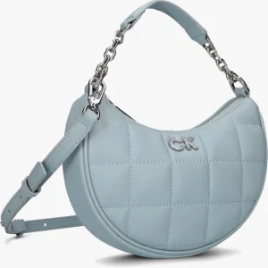 qualité supérieure Calvin Klein Re-lock Quilt Cres Mini Bag Sac à Main En Bleu 9