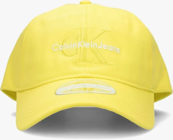 Calvin Klein Monogram Cap Casquette En Jaune solde en ligne 1