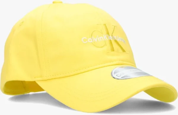 Calvin Klein Monogram Cap Casquette En Jaune solde en ligne 3