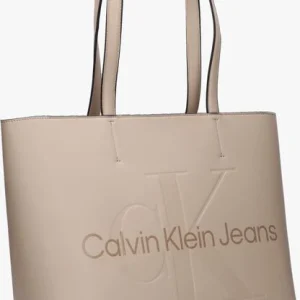 magasin en ligne france Calvin Klein Sculpted Shopper29 Mono Shopper En Beige 9