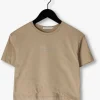 Calvin Klein T-shirt Stack Logo Overlap T-shirt En Beige garantie de qualité 13