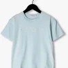 Dernières Nouveautés Calvin Klein T-shirt Raised Embro Logo T-shirt En Bleu 8