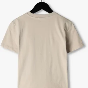 Calvin Klein T-shirt Logo Tape Ss T-shirt En Beige grande surprise 9