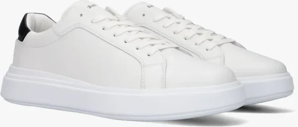 Calvin Klein Low Top Lace Up Baskets Basses En Blanc boutique en ligne france 3