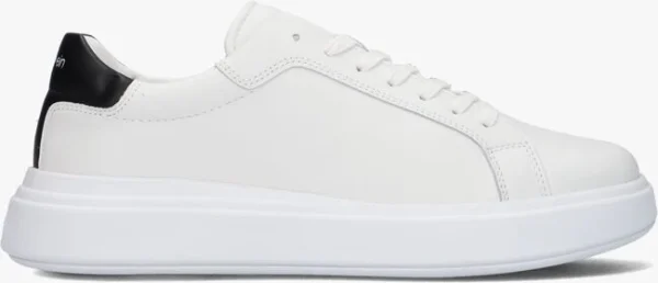 Calvin Klein Low Top Lace Up Baskets Basses En Blanc boutique en ligne france 1