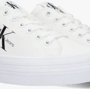 Calvin Klein Vulc Flatform Essential Baskets Basses En Blanc grande qualité 10