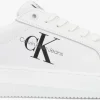 mode Calvin Klein Chunky Cupsole Lac Up Dames Baskets Basses En Blanc 22