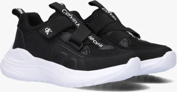 Calvin Klein V3x9-80598 Baskets Basses En Noir mode pas chere 3