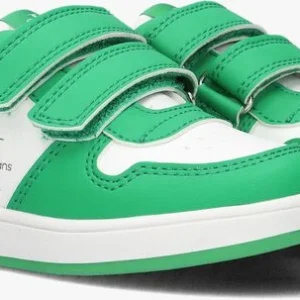 mode Calvin Klein V1x9-80545 Baskets Basses En Vert 9