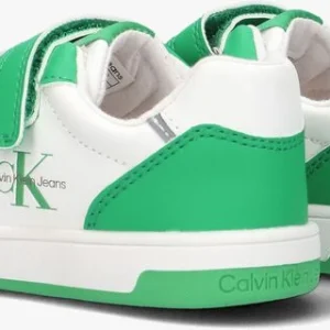 mode Calvin Klein V1x9-80545 Baskets Basses En Vert 11