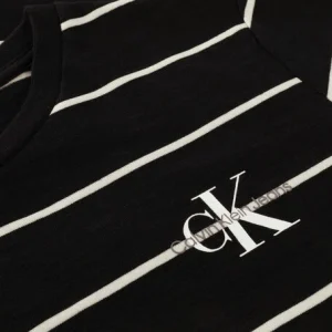 achat Calvin Klein T-shirt Print Sunreveal Stripe Ss Tshirt En Noir 6